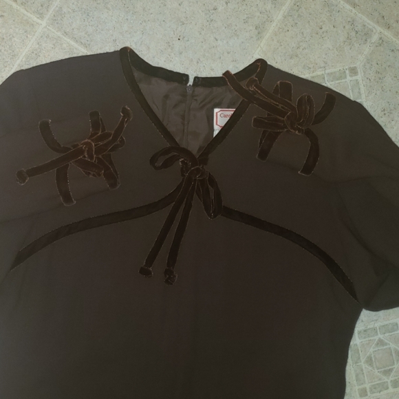 CAROLINA HERRERA VINTAGE SAKS DRESS - Picture 7 of 8